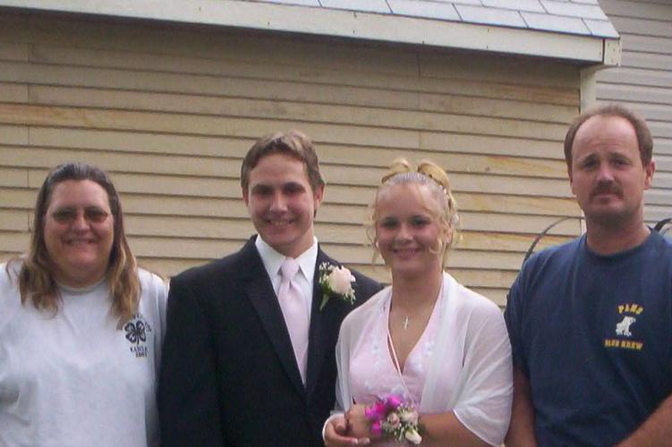 Cheryl, Joe, Renee, and Jerry before Junior Prom